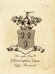 Wapen van de Zeer Eerwaarde Christopher Vane, Heer Bernard