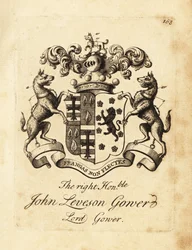Wapen van de Zeer Eerwaarde John Leveson Gower, Heer Gower