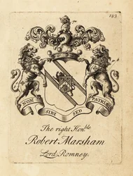 Wapen van de Zeer Eerwaarde Robert Marsham, Heer Romney
