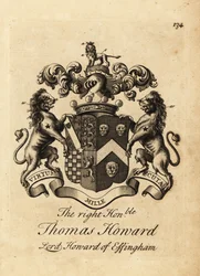 Wapen van de Hooggeachte Thomas Howard, 2e Graaf van Effingham, Lord Howard van Effingham