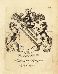 Wapen van de Zeer Eerwaarde William Byron, Lord Byron, 4e Baron Byron (1670-1736)