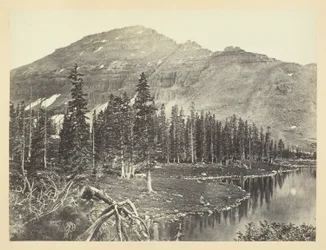 Meer bij de kop van Bear River, Uintah Mountain