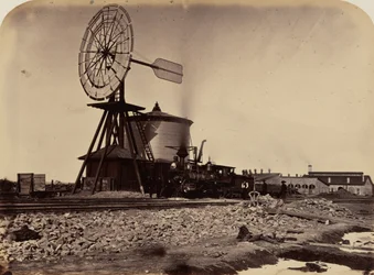 Plaat 16. De windmolen in Laramie,1869 (foto)