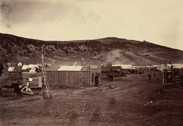 Plaat 29. Bear River City, bij de kolenvelden,1869 (foto)