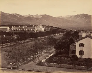 Plaat 47. Woning van Brigham Young,1869 (foto)