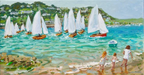De boten achterna, Salcombe, 2018