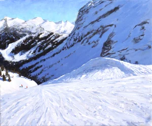In de vallei, Courchevel, Frankrijk