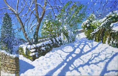 Lentesneeuw, Wirksworth, Derbyshire, 2023
