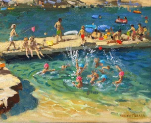 De steiger, Rovinj, Kroatië