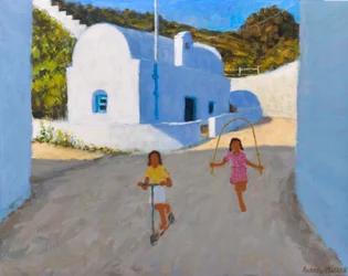Twee meisjes, Klima, Milos, 2022