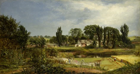 Long Island Homestead, studie uit de natuur