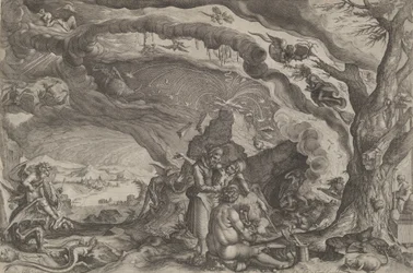 Heksen bereiden zich voor op de sabbat, ca. 1610