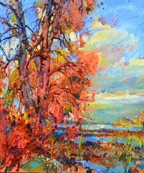 Levendig herfstlandschap