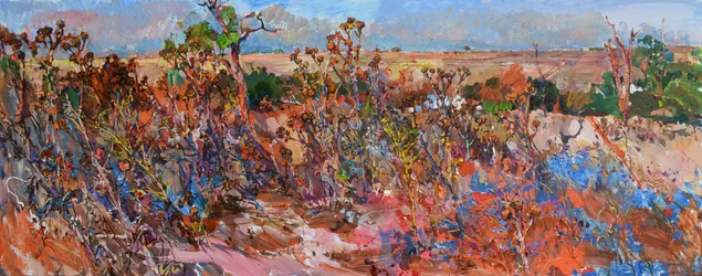 Levendig woestijnlandschap