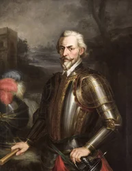 Romantiek: Rodrigo Ponce de Leon (1443-1492), hertog van Cadiz door Cortes y Aguilar, Andres (1812-1879), ca. 1856