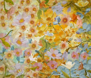 Kleurrijke bloementuin