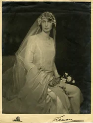 Trouwfoto van Lady Anne Hunloke (geboren Cavendish)