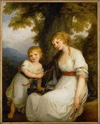 La Baronne de Kruedener et son fils - De barones Kruedener en haar zoon ...