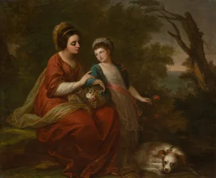 Mevrouw Hugh Morgan en haar dochter, ca. 1771