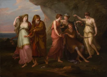 Telemachus en de Nimfen van Calypso