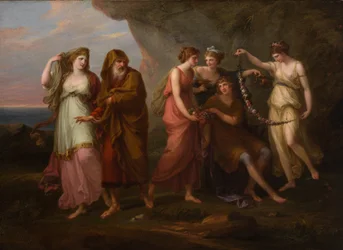 Telemachus en de Nimfen van Calypso