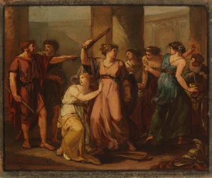 Ulysses ontdekt Achilles, verborgen onder de dochters van koning Lycomedes
