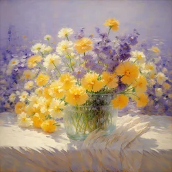 Bloemen 01, ca 2020 (olieverf op doek)