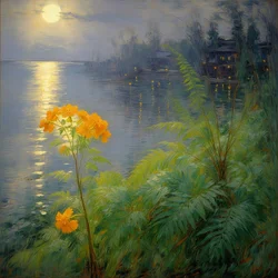 Bloemen 102, ca. 2024 (olieverf op doek)