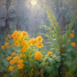 Bloemen 104, ca. 2024 (olieverf op doek)