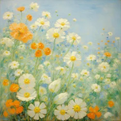 Bloemen 32, ca. 2021 (olieverf op doek)