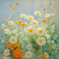 Bloemen 33, ca. 2021 (olieverf op doek)