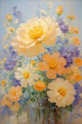 Bloemen 43, ca. 2022 (olieverf op doek)