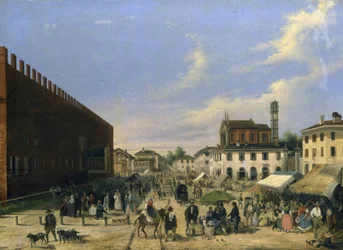 Marktplein in Belgioioso
