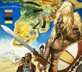 De Masai-stam in Afrika