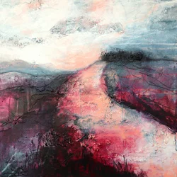 Roze bergpad