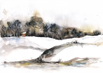 Rustige winterhut