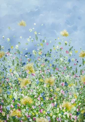 Kleurrijke bloemenweide