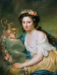Portret van Henriette Herz, geboren De Lemos 1764-1847 als Hebe, 1778