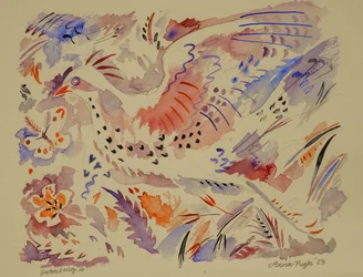 4 Zwanenzang, 2023 (aquarel)