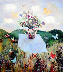 Insecten en vlinders, 2003 (acryl)