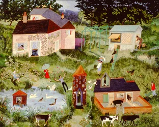 Bukken en duiken, 2006 (acryl)
