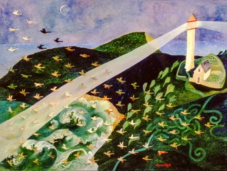 De weg vinden, 2004 (acryl)