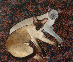 Merlijn en Meilo Commissie, 2018 (acryl)
