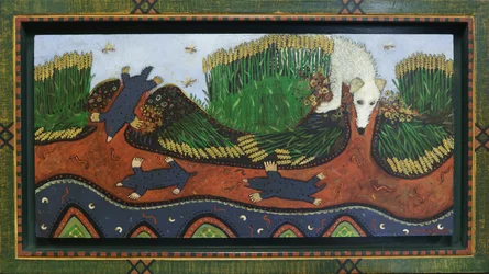 Mol op de heuvel, 2016 (acryl)