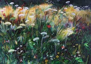 Nachtweide, 2022 (acryl op board)