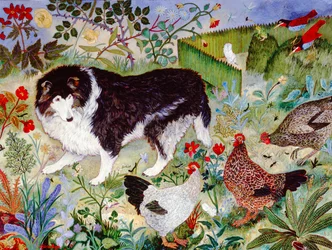 Oude hond nieuwe sporen, 2008 (acryl)