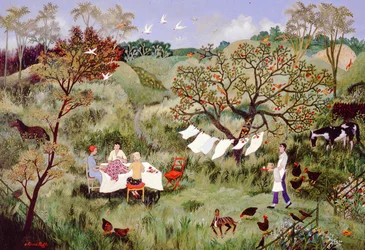 Naaien, 2006 (acryl)