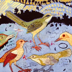 Kleine vogels, 2006 (acryl)