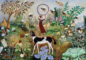 De bijen trainen, 2012 (acryl)