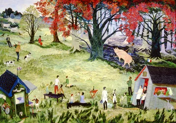 Truffeljachtwedstrijd, 2001 (acryl)